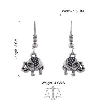 Kalash Kamal earring  Trunk Tales dangler earrings (Silver) Combo set
