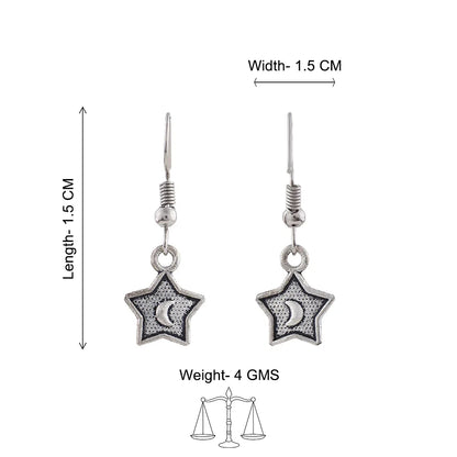 Kalash Kamal earring  You're a star dangler earrings (Silver) Combo set