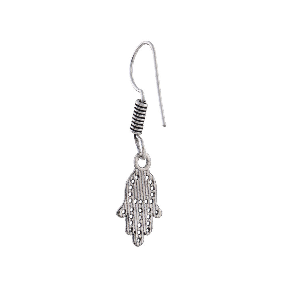 Evil Eye guard dangler earrings (Silver)
