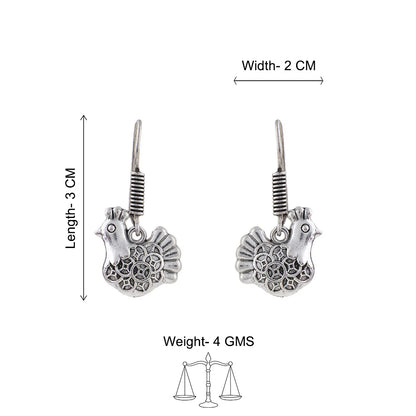Peacock glow stone studded dangler & Rooster radiance dangler Combo set