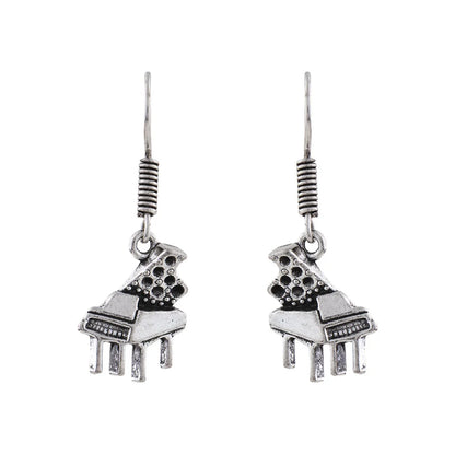 Carved Charm Dangler earrings (White) Harmony charm dangler earrings (Silver) Combo set