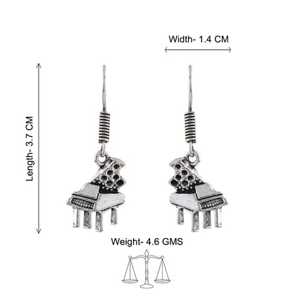 Harmony charm dangler earrings (Silver)