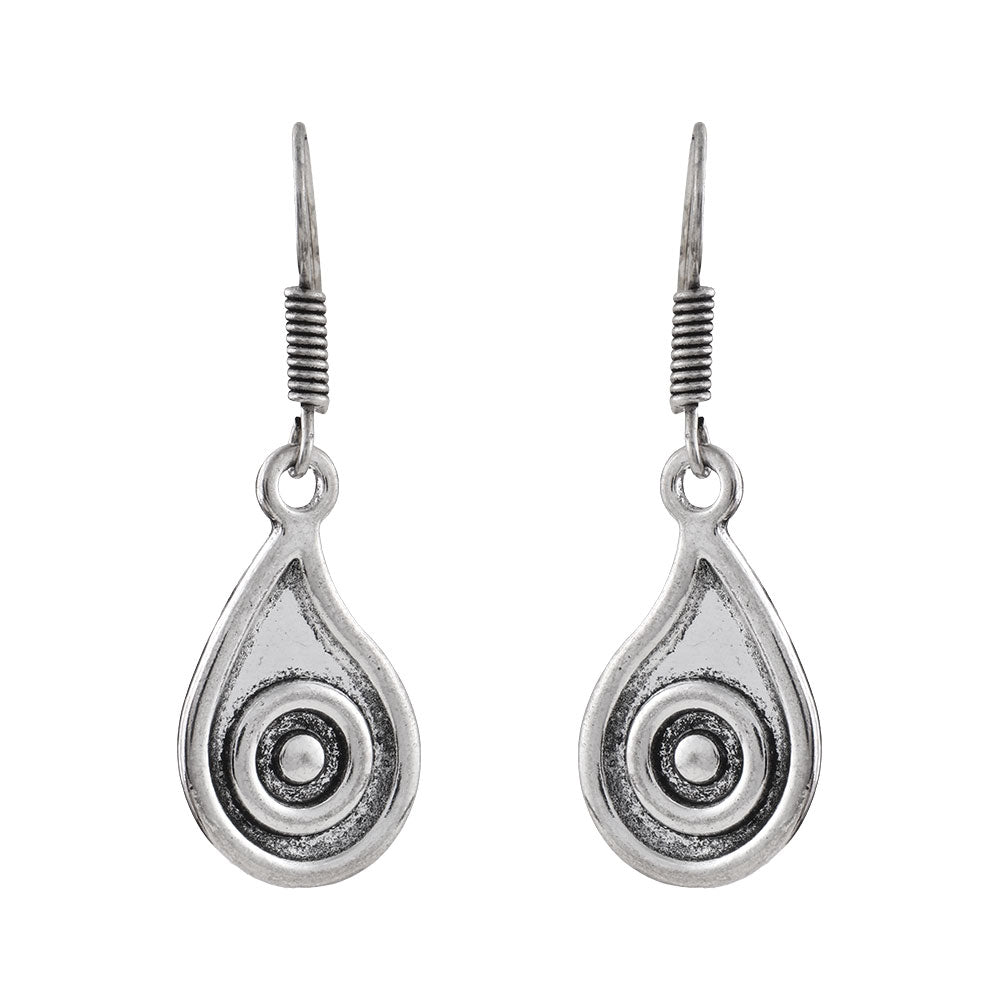 Aqua elegance dangler earrings (Silver)