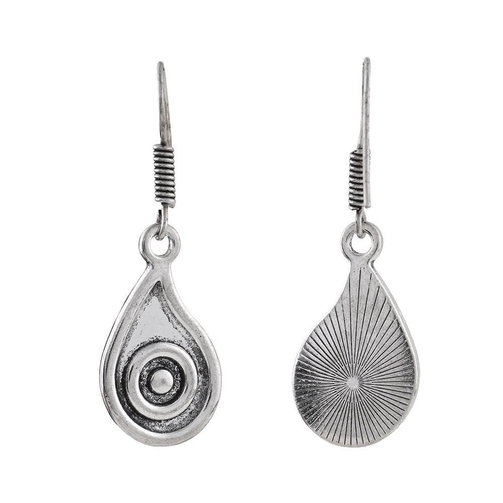 Aqua elegance dangler earrings (Silver)