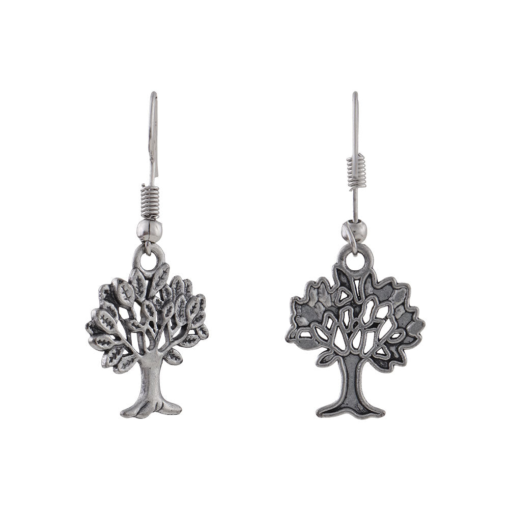 Roots of elegance dangler earrings (Silver)