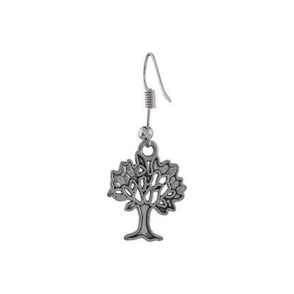 Roots of elegance dangler earrings (Silver)