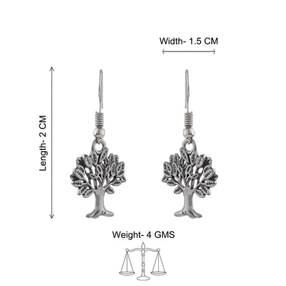Kalash Kamal earring  Roots of elegance dangler earrings (Silver) Combo set
