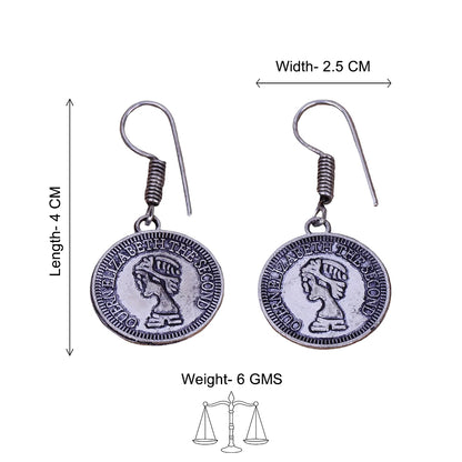 Crown Jewel dangler earrings (Silver)