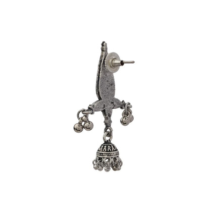 Nature's embrace jhumki earrings (Red)