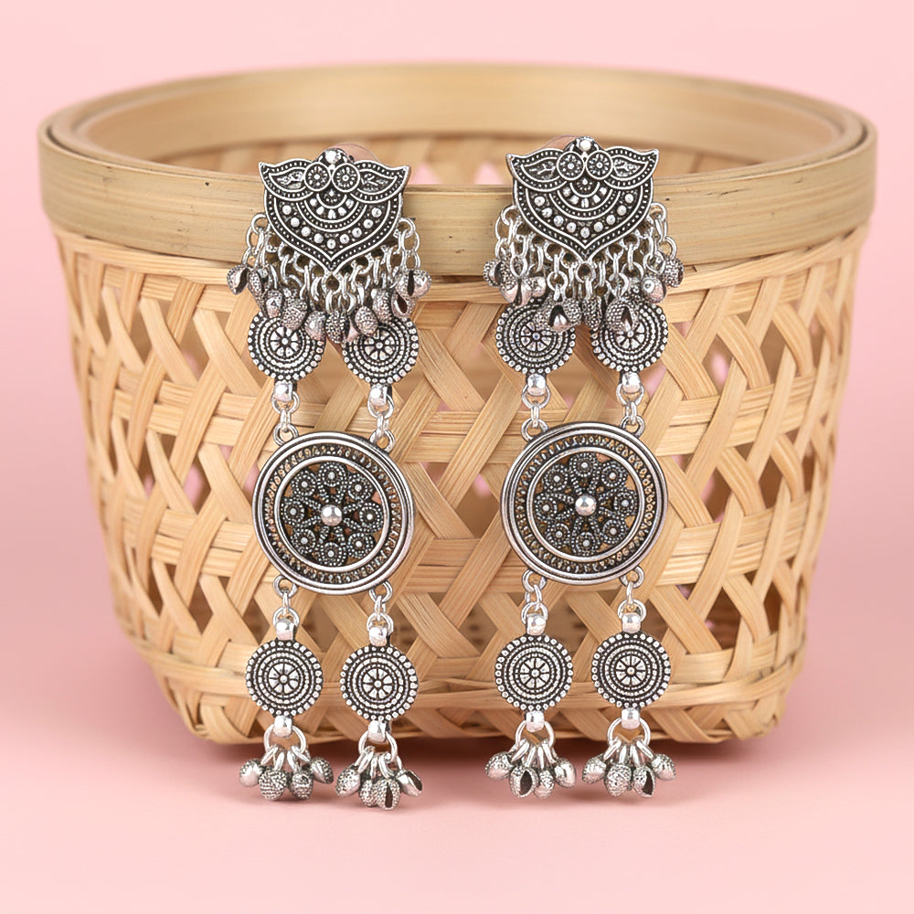 Oxidised Latkan Danglers