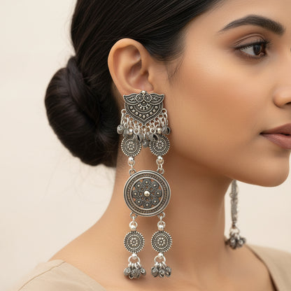 Oxidised Latkan Danglers
