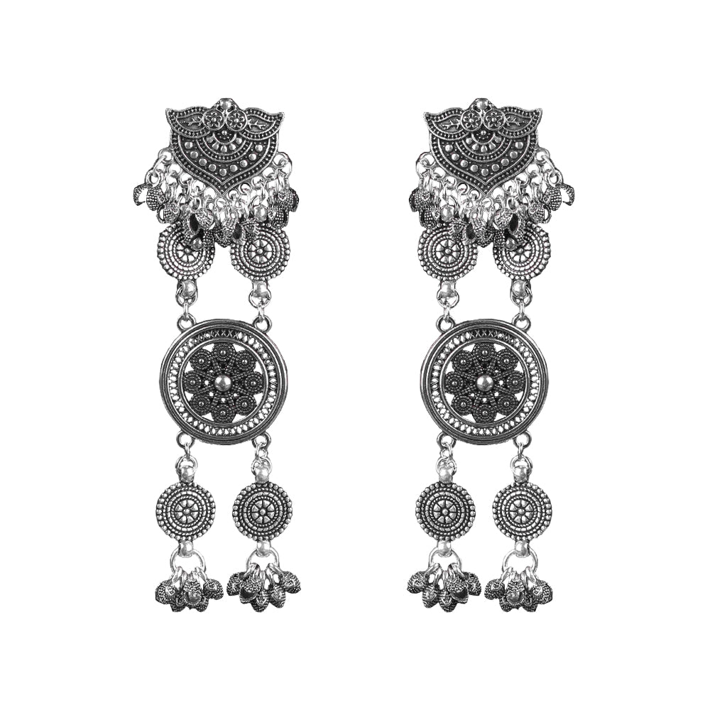 Oxidised Latkan Danglers