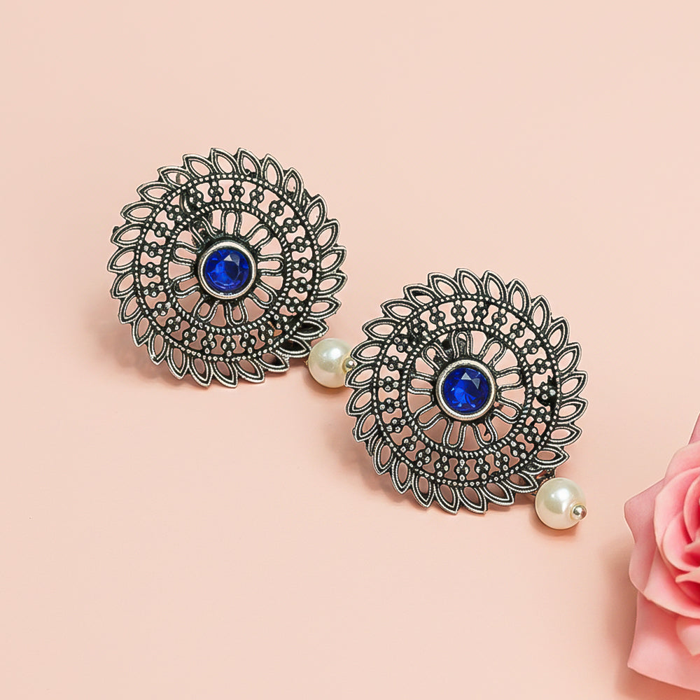 Charming Chakra stud earrings (Blue)