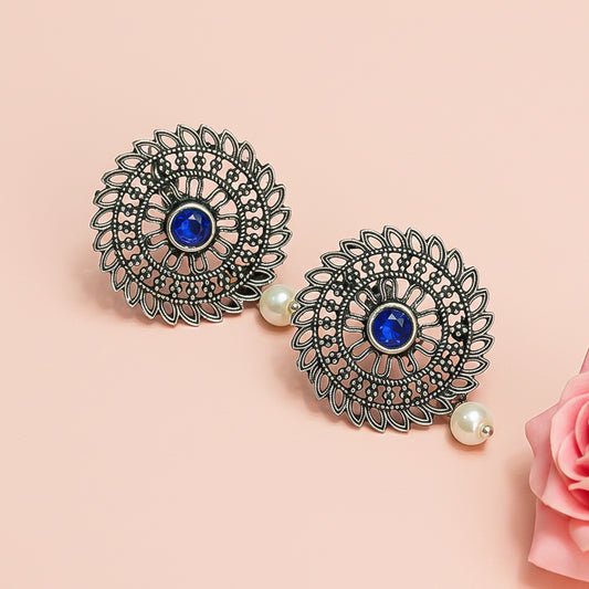 Charming Chakra stud earrings (Blue)