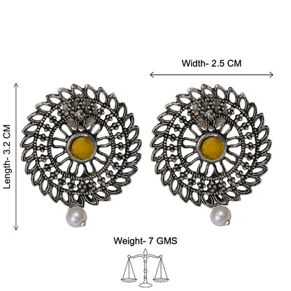 Charming Chakra stud earrings (Yellow)