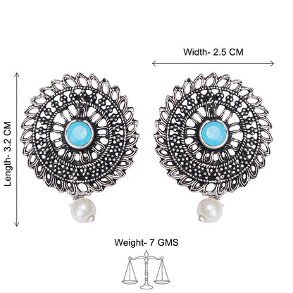 Charming Chakra stud earrings (Sky Blue)