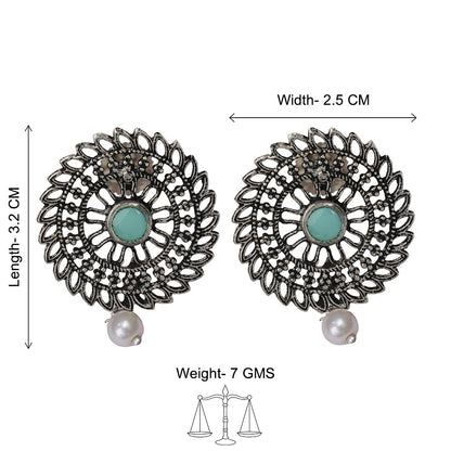 Charming Chakra stud earrings (Mint)