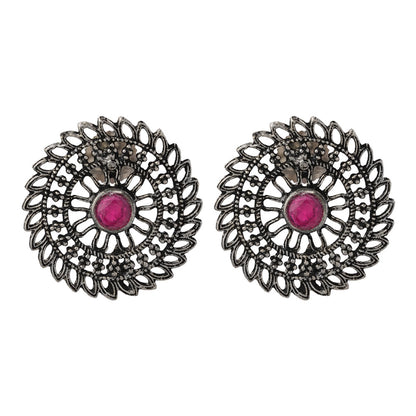 Charming Chakra stud earrings (Red)