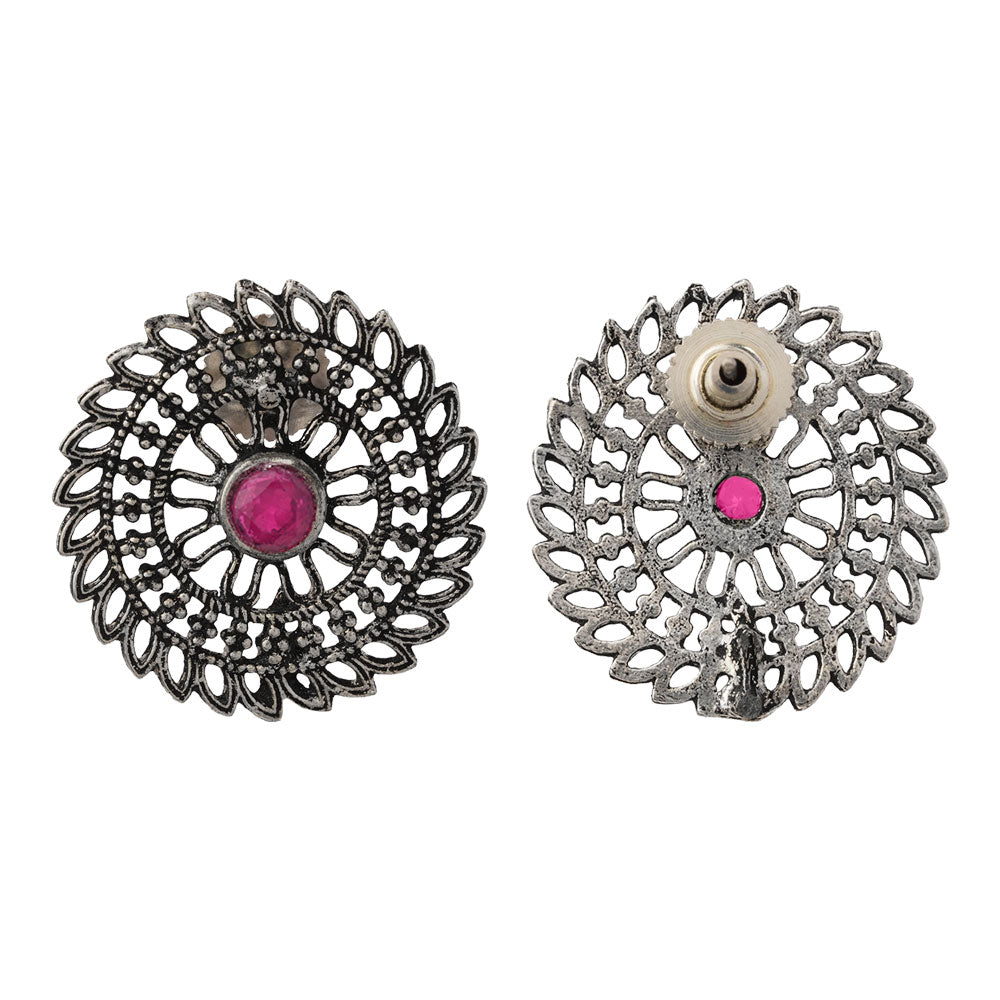 Charming Chakra stud earrings (Red)
