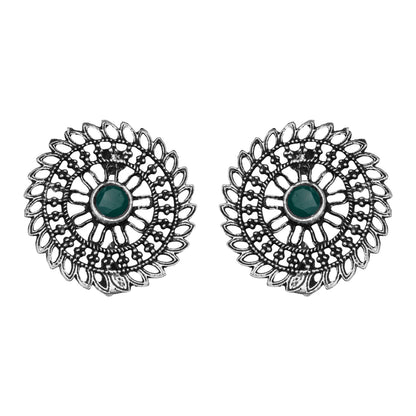 Charming Chakra stud earrings (Green)