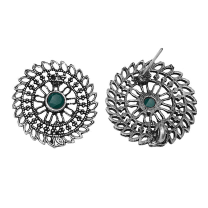 Charming Chakra stud earrings (Green)