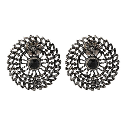 Charming Chakra stud earrings (Black)