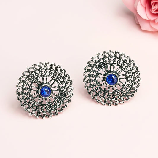 Charming Chakra stud earrings (Blue)