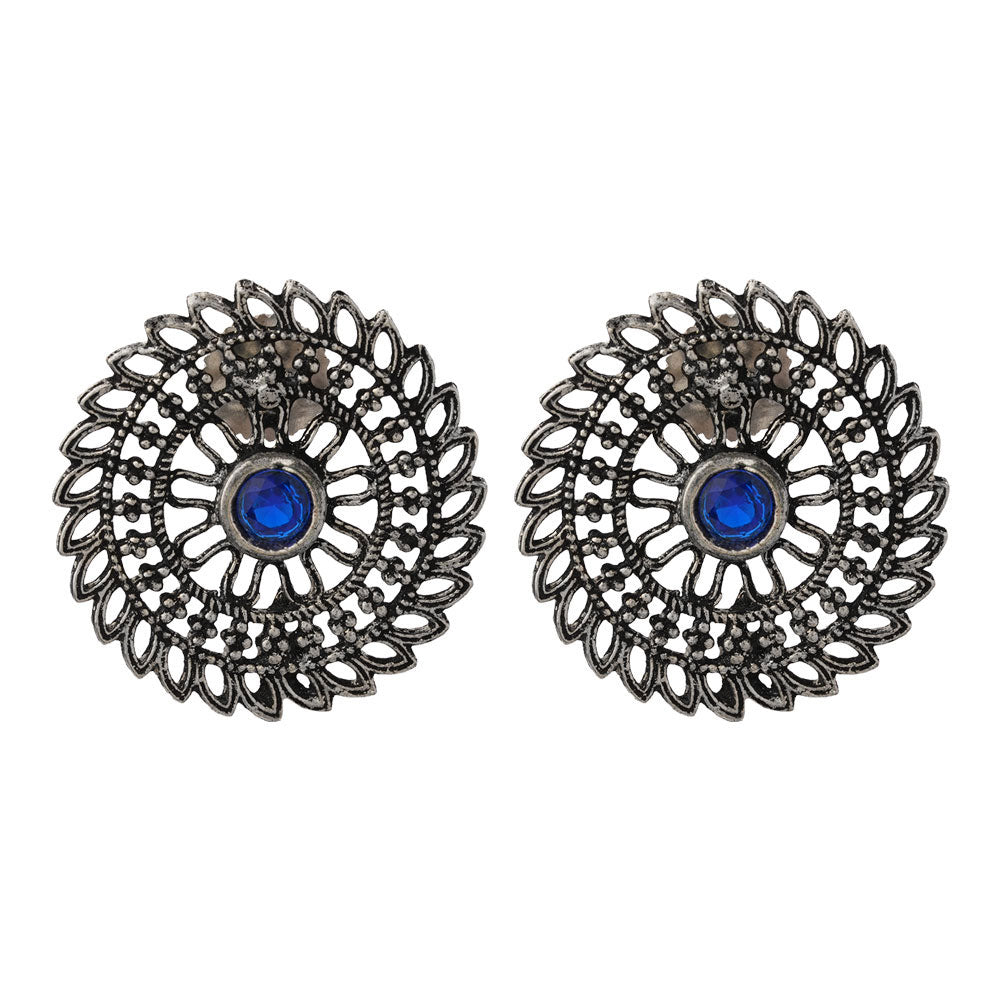 Charming Chakra stud earrings (Blue)
