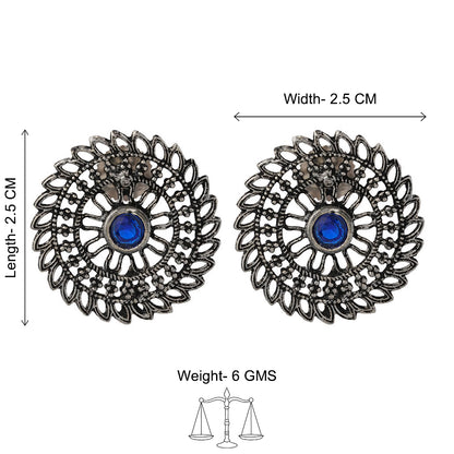 Charming Chakra stud earrings (Blue)