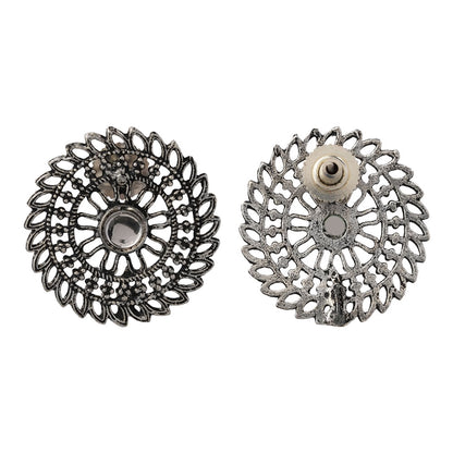 Charming Chakra stud earrings (White)