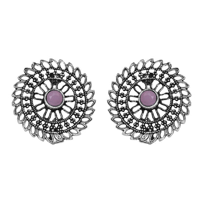 Charming Chakra stud earrings (Baby Pink)