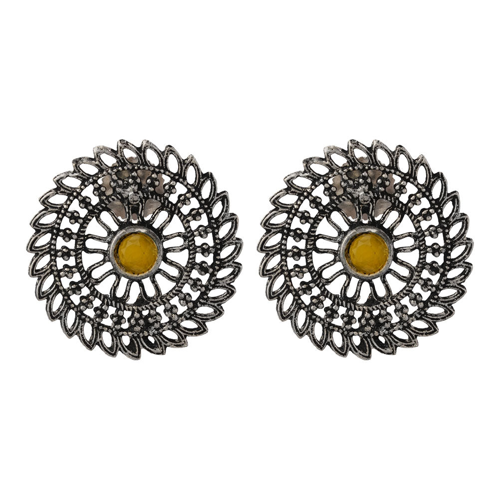 Charming Chakra stud earrings (Yellow)