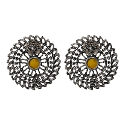 Charming Chakra stud earrings (Yellow)