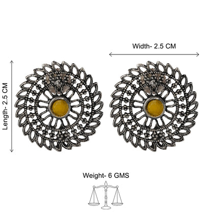 Charming Chakra stud earrings (Yellow)