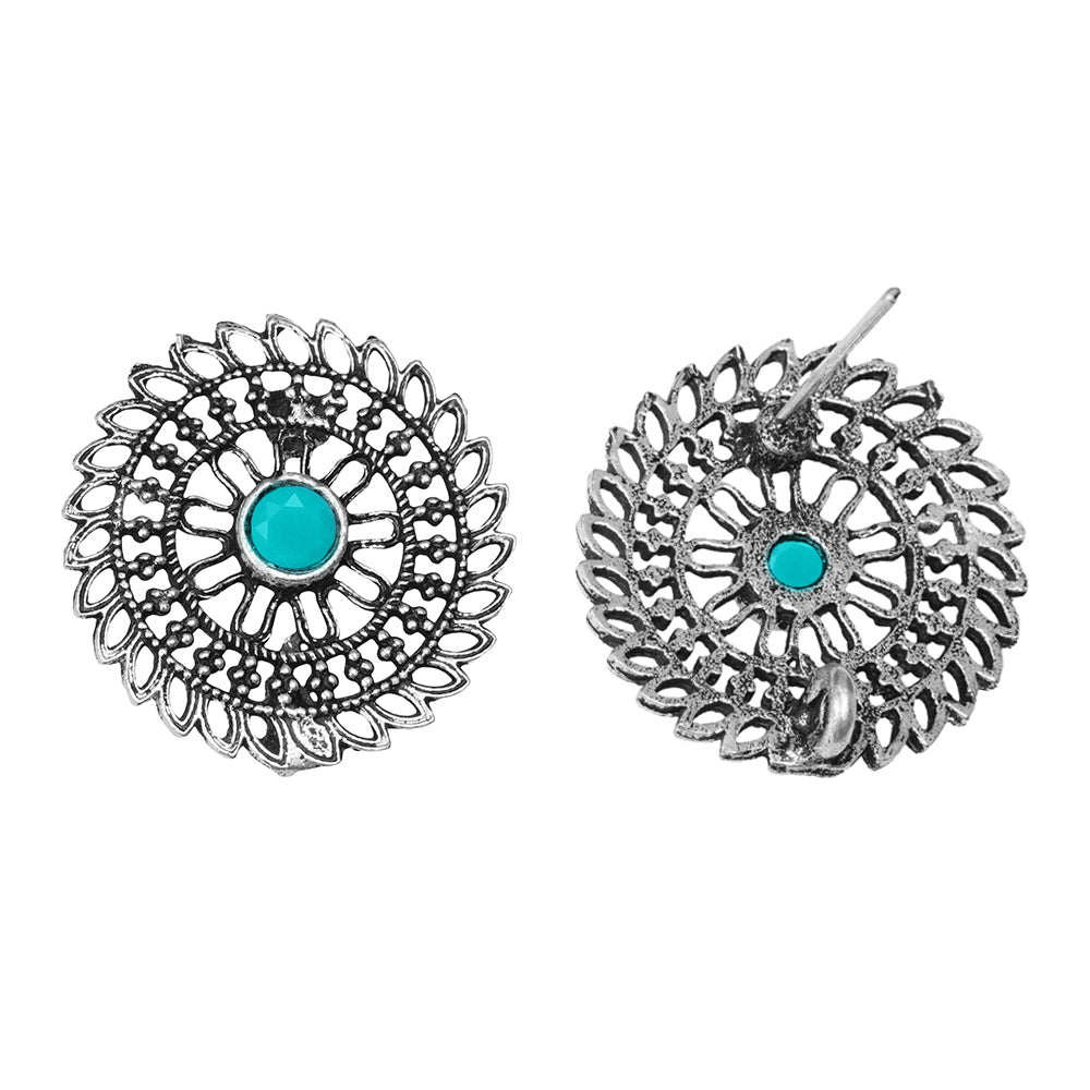 Charming Chakra stud earrings (Sky Blue)