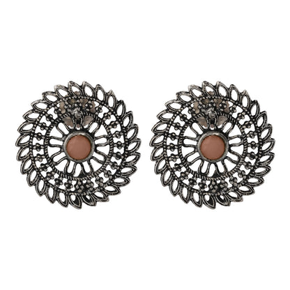 Charming Chakra stud earrings (Light Orange)