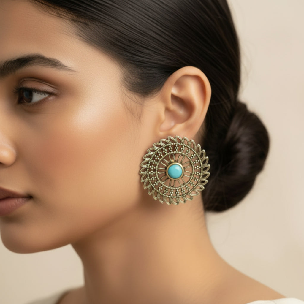 Charming Chakra stud earrings (Mint)