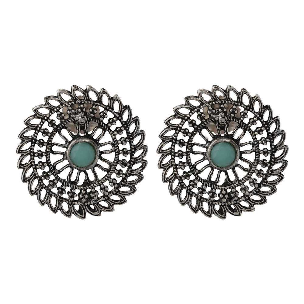 Charming Chakra stud earrings (Mint)