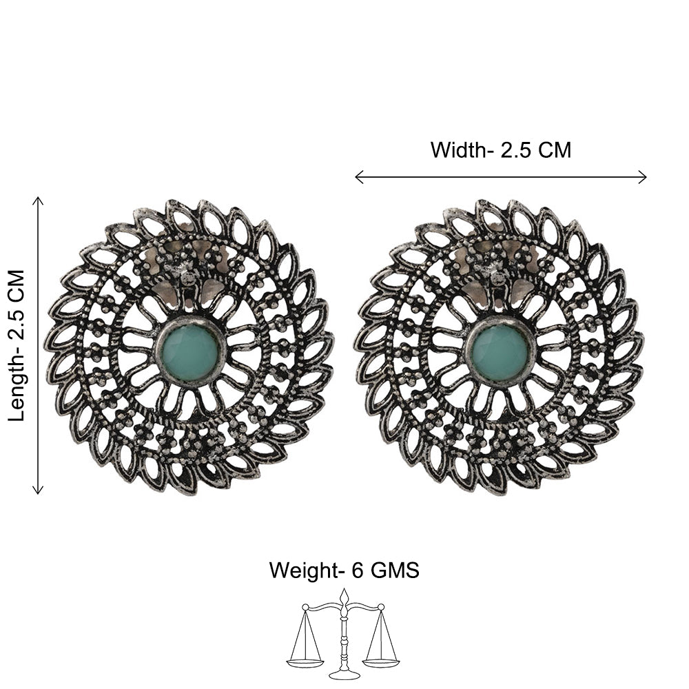 Charming Chakra stud earrings (Mint)