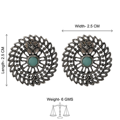 Charming Chakra stud earrings (Mint)