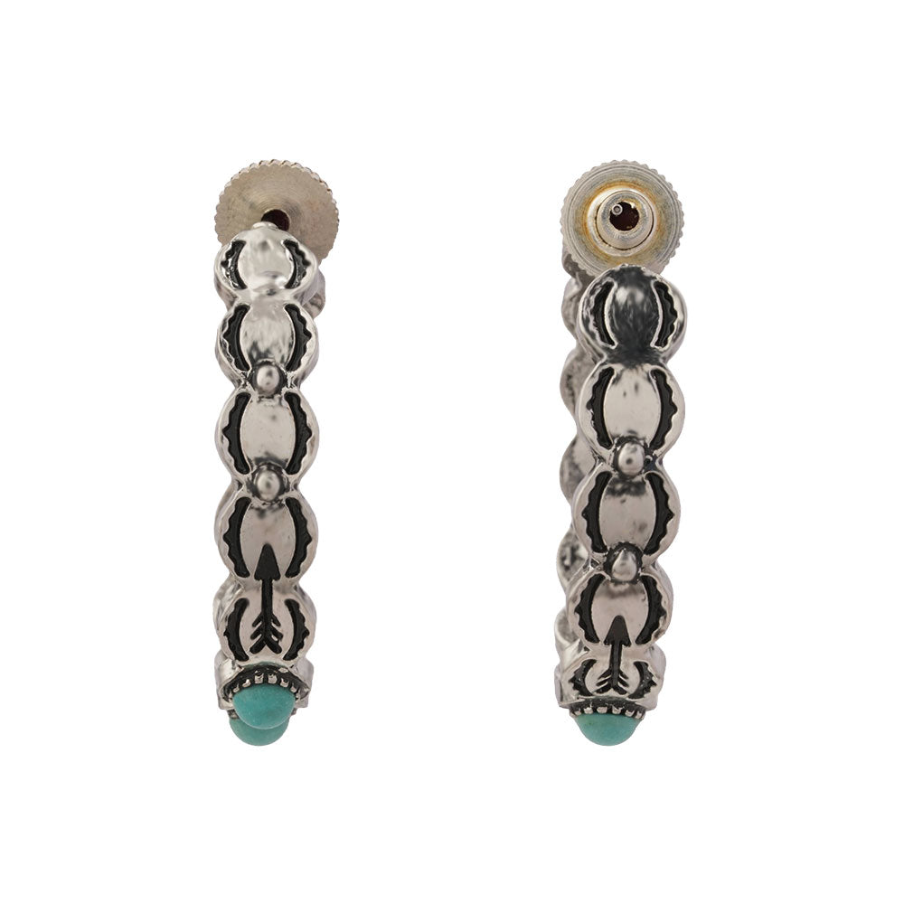 Pea Pod hoop earrings (Mint)