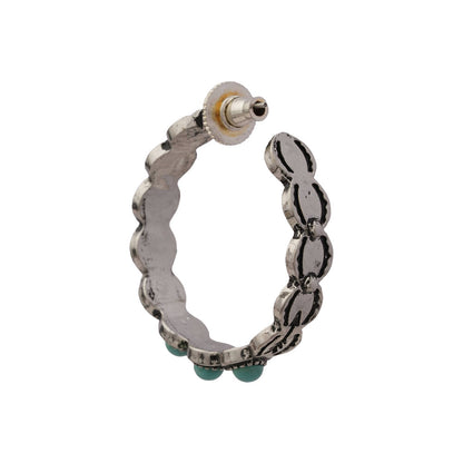 Pea Pod hoop earrings (Mint)