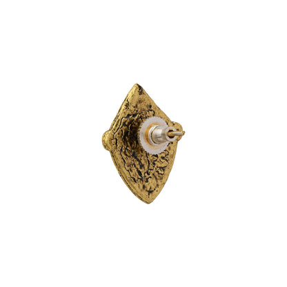 Golden guard stud oxidized stud earrings