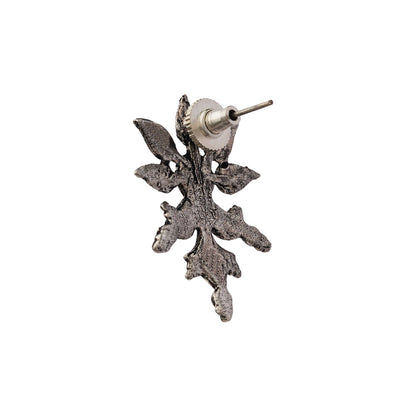 Royal Meenakari oxidized stud esrrings (Green)