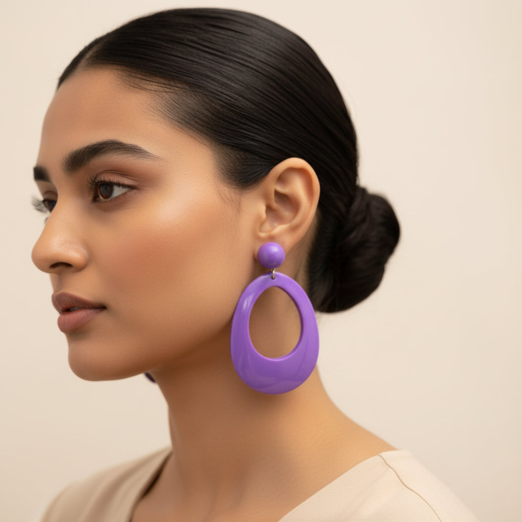 Purple  Earrings