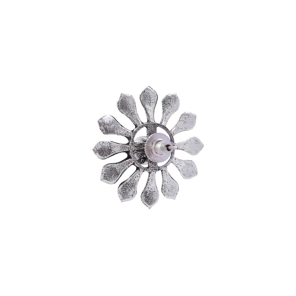 FlowerLoom Stud Earrings - Blue
