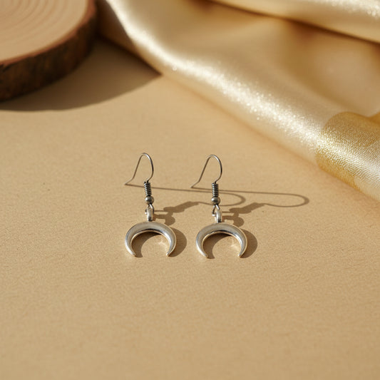 Chandni Minimalist Moon Dangles