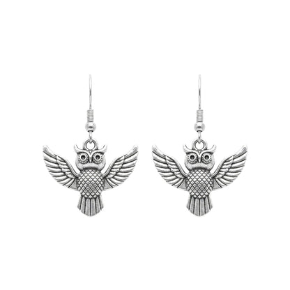 Flying Owl Drop Earring