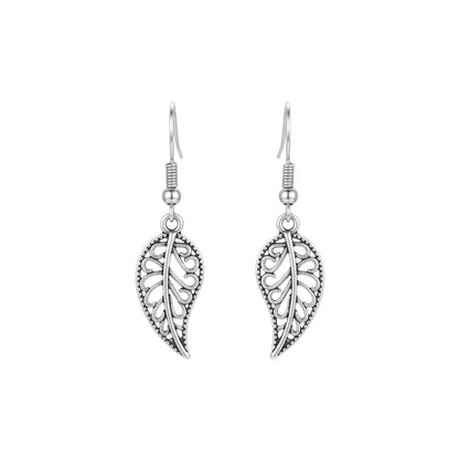 Silver Leaf Dangle Earring