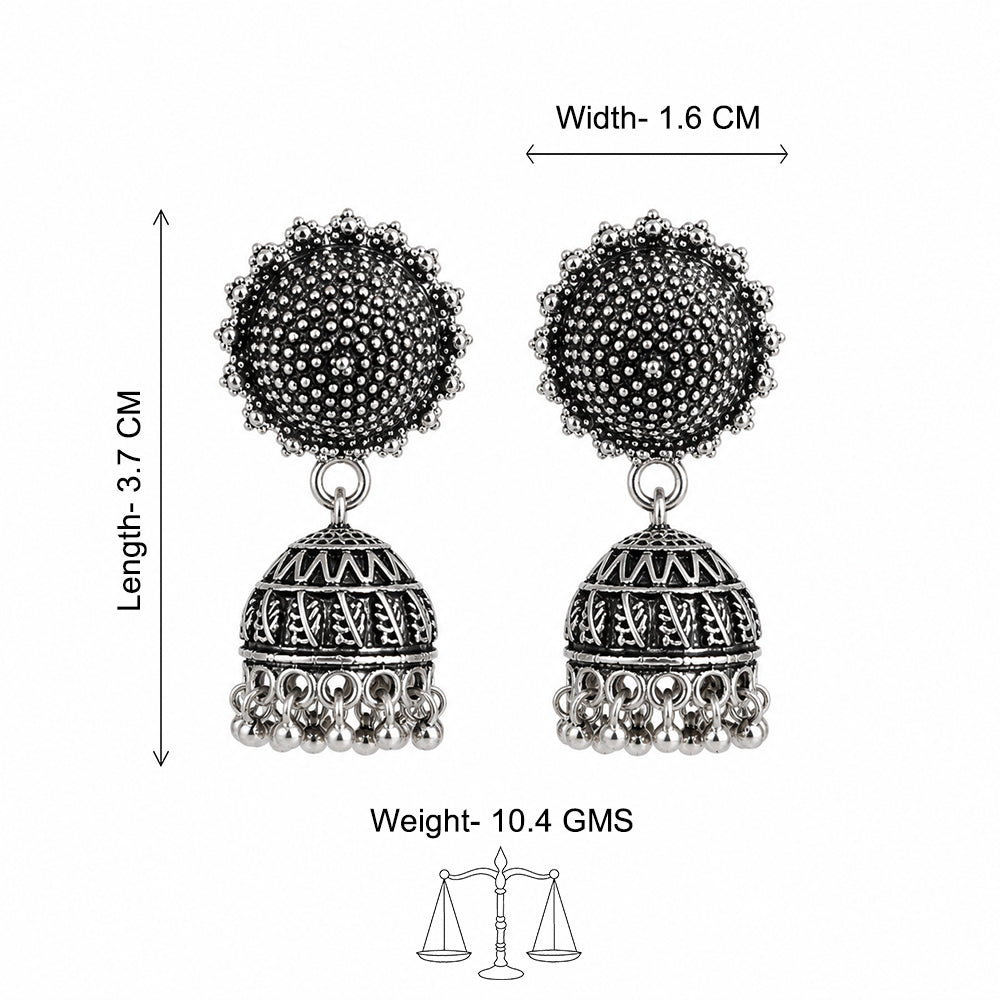 Antique Beaded Jhumka Earrings